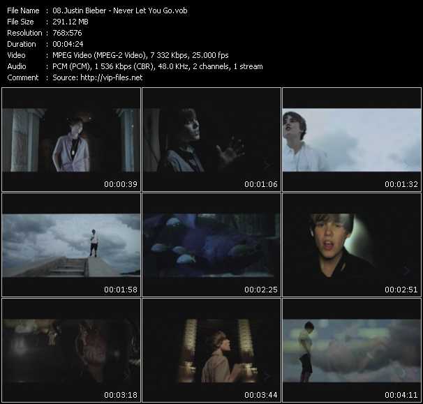 Justin Bieber video ”Never Let You Go” from dvd ”MixMash Urban May 2010”