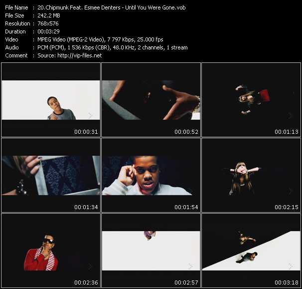 Chipmunk Feat. Esmee Denters video ”Until You Were Gone” from dvd ”MixMash Urban May 2010”