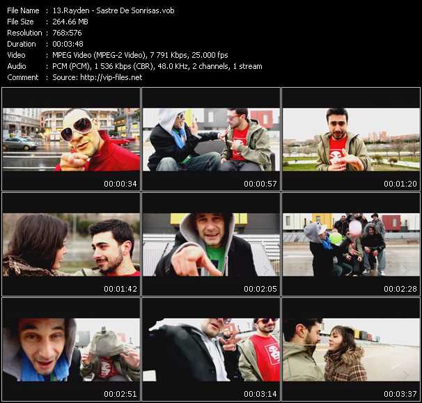 Rayden video ”Sastre De Sonrisas” from dvd ”MixMash Urban June 2010”