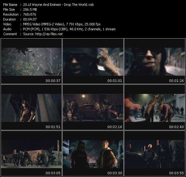 Lil' Wayne And Eminem video ”Drop The World” from dvd ”MixMash Urban June 2010”