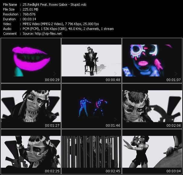 Redlight Feat. Roses Gabor video ”Stupid” from dvd ”MixMash Urban June 2010”