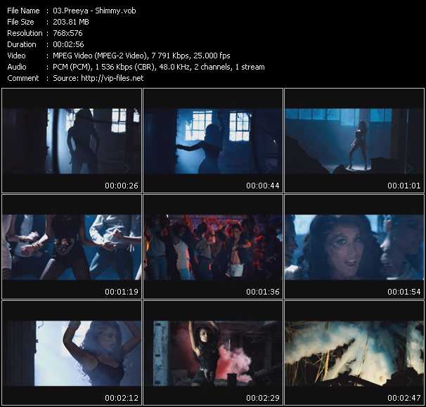 Preeya Kalidas Feat. Mumzy Stranger video ”Shimmy” from dvd ”MixMash Urban July 2010”