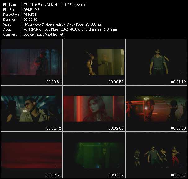 Usher Feat. Nicki Minaj video ”Lil' Freak” from dvd ”MixMash Urban July 2010”