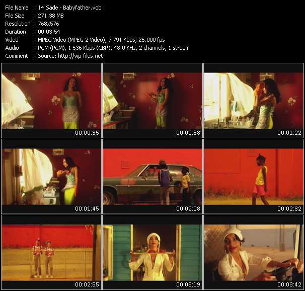 Sade video ”Babyfather” from dvd ”MixMash Urban July 2010”