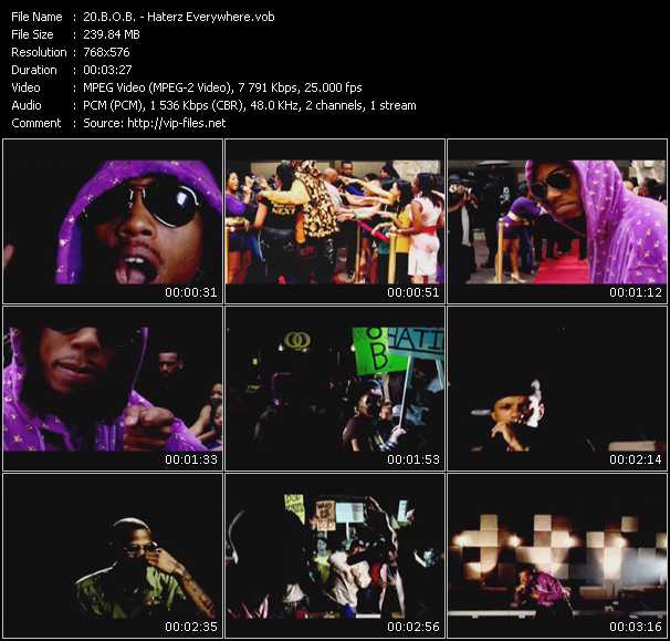 B.O.B. video ”Haterz Everywhere” from dvd ”MixMash Urban July 2010”