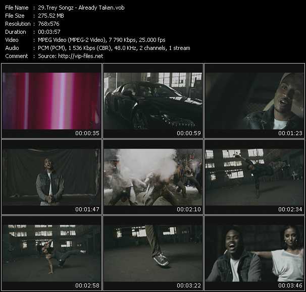 Trey Songz video ”Already Taken” from dvd ”MixMash Urban August 2010”