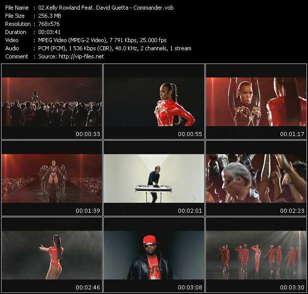 Kelly Rowland Feat. David Guetta video ”Commander” from dvd ”MixMash Urban September 2010”