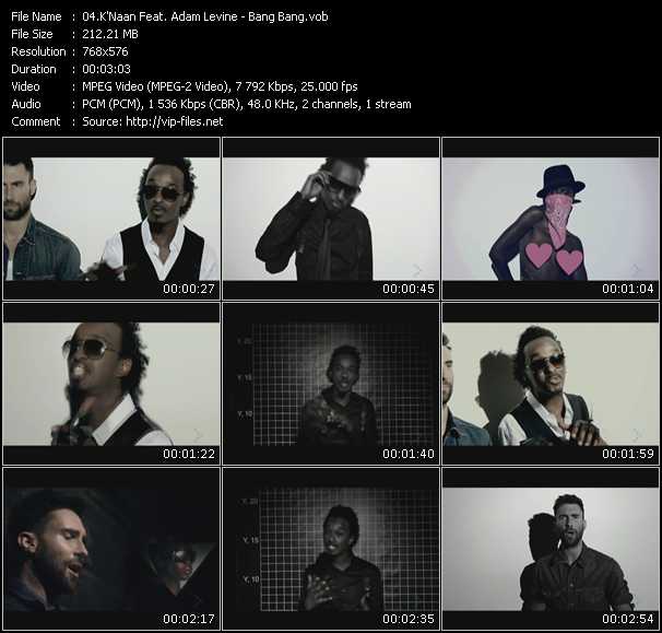 K'Naan Feat. Adam Levine video ”Bang Bang” from dvd ”MixMash Urban September 2010”