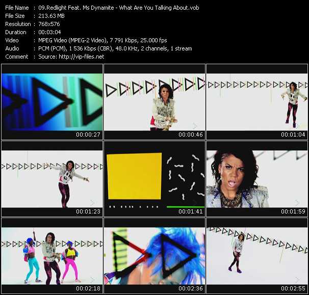 Redlight Feat. Ms. Dynamite video ”What Are You Talking About?” from dvd ”MixMash Urban September 2010”