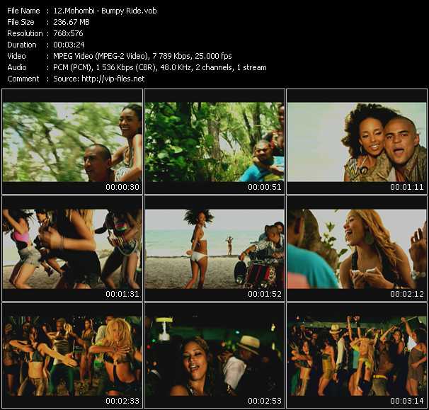 Mohombi video ”Bumpy Ride” from dvd ”MixMash Urban September 2010”