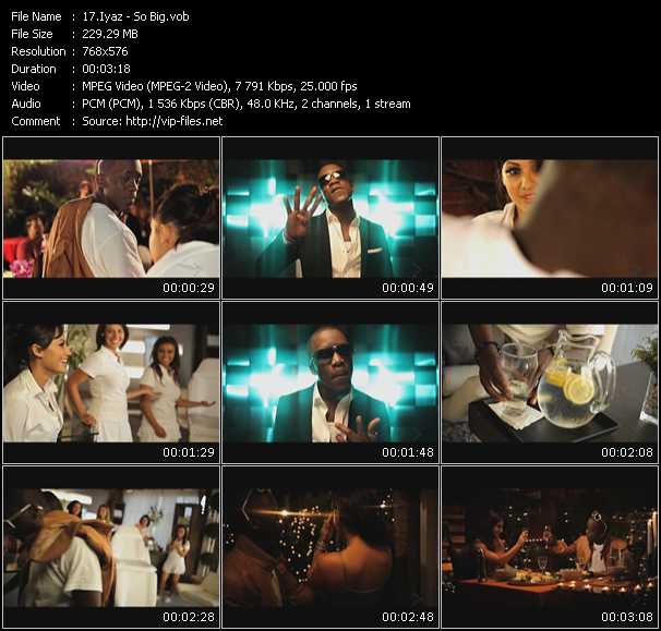 Iyaz video ”So Big” from dvd ”MixMash Urban September 2010”