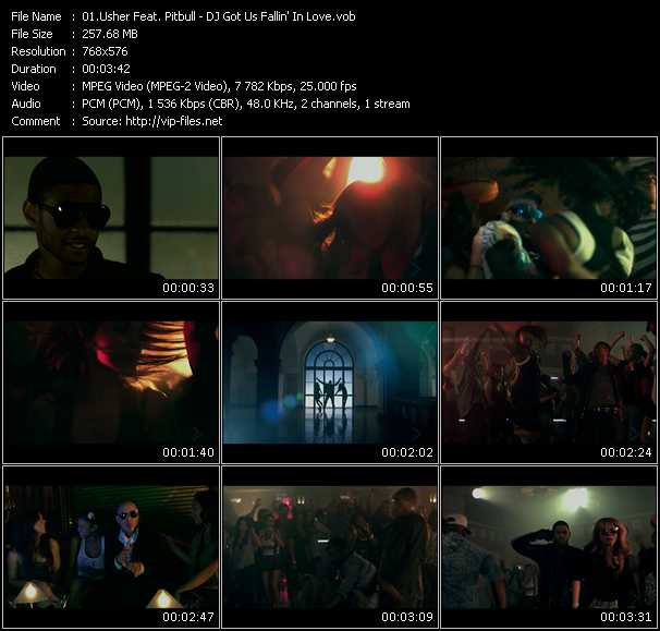 Usher Feat. Pitbull video ”DJ Got Us Fallin' In Love” from dvd ”MixMash Urban October 2010”