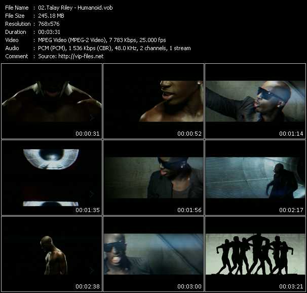 Talay Riley video ”Humanoid” from dvd ”MixMash Urban October 2010”