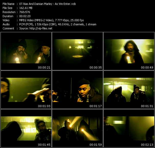 Nas And Damian Marley video ”As We Enter” from dvd ”MixMash Urban October 2010”