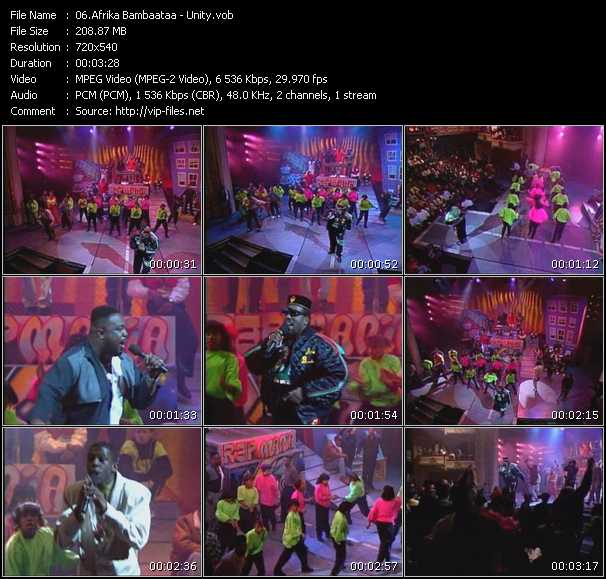 Afrika Bambaataa video ”Unity” from dvd ”Rapmania. Old Skool Hip Hop Greatest”