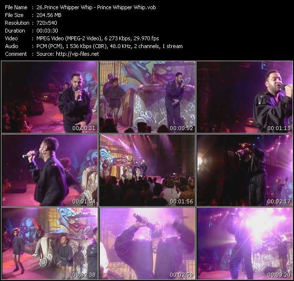 Prince Whipper Whip video ”Prince Whipper Whip” from dvd ”Rapmania. Old Skool Hip Hop Greatest”