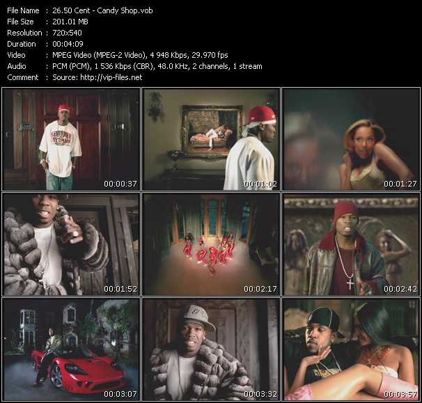 50 Cent video ”Candy Shop” from dvd ”Hot Video Classics Best Of 2005 Vol.1”