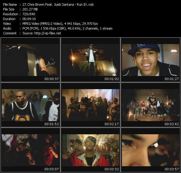 Chris Brown Feat. Juelz Santana video ”Run It!” from dvd ”Hot Video Classics Best Of 2005 Vol.1”