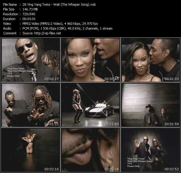 Ying Yang Twins video ”Wait (The Whisper Song)” from dvd ”Hot Video Classics Best Of 2005 Vol.1”