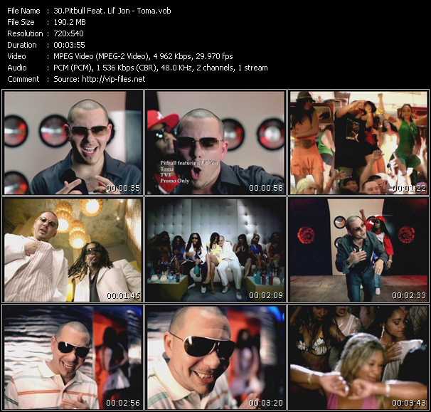 Pitbull Feat. Lil' Jon video ”Toma” from dvd ”Hot Video Classics Best Of 2005 Vol.1”