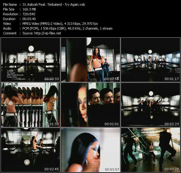 Aaliyah Feat. Timbaland video ”Try Again” from dvd ”Canada Hot Video Classics. Best Of 2000 Vol.1”