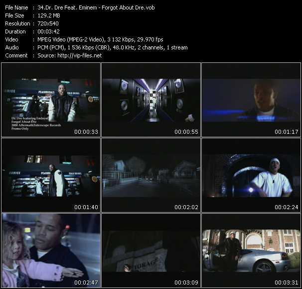 Dr. Dre Feat. Eminem video ”Forgot About Dre” from dvd ”Canada Hot Video Classics. Best Of 2000 Vol.1”