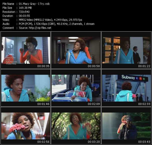 Macy Gray video ”I Try” from dvd ”Canada Hot Video Classics. Best Of 2000 Vol.2”