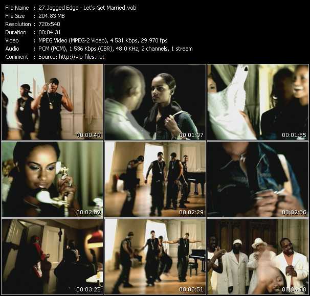 Jagged Edge video ”Let's Get Married” from dvd ”Canada Hot Video Classics. Best Of 2000 Vol.2”