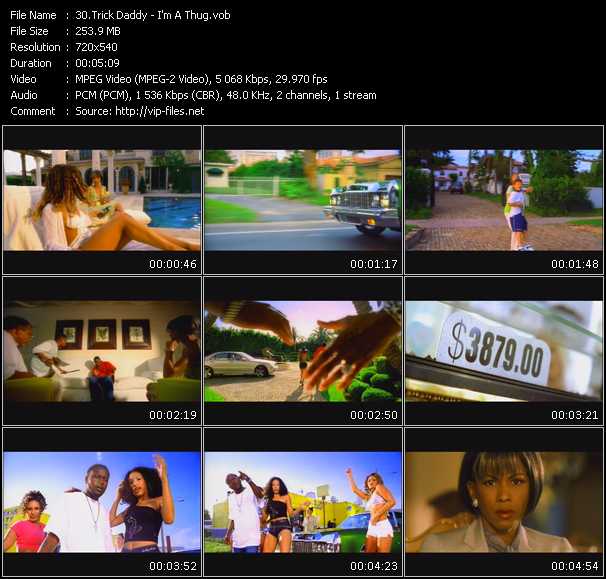 Trick Daddy video ”I'm A Thug” from dvd ”Canada Hot Video September 2001”