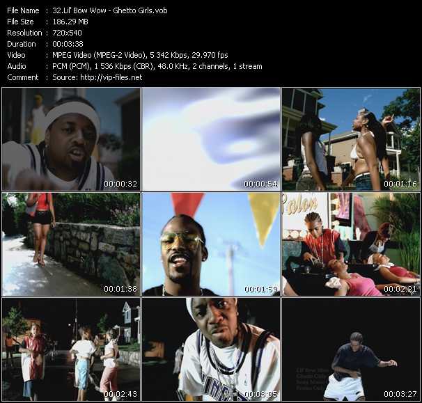 Lil' Bow Wow video ”Ghetto Girls” from dvd ”Canada Hot Video September 2001”