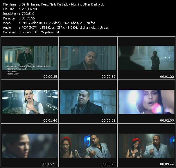Timbaland Feat. Nelly Furtado video ”Morning After Dark” from dvd ”Canada Hot Video April 2010”