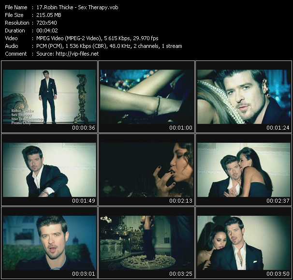 Robin Thicke video ”Sex Therapy” from dvd ”Canada Hot Video April 2010”