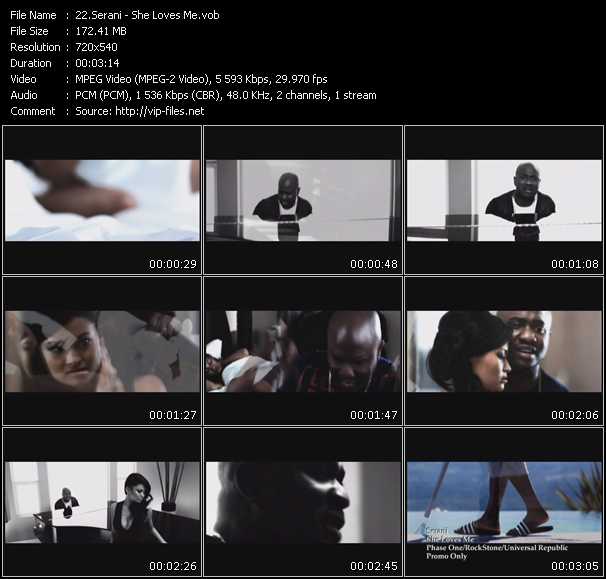 Serani video ”She Loves Me” from dvd ”Canada Hot Video April 2010”