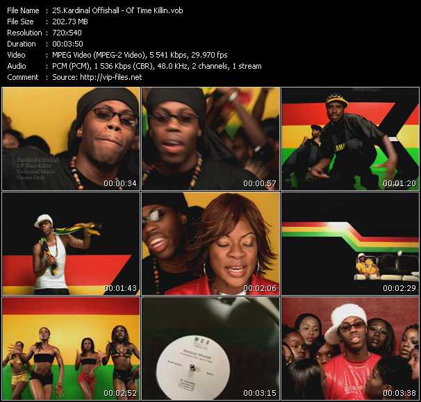 Kardinal Offishall video ”Ol' Time Killin” from dvd ”Canada Hot Video October 2001”