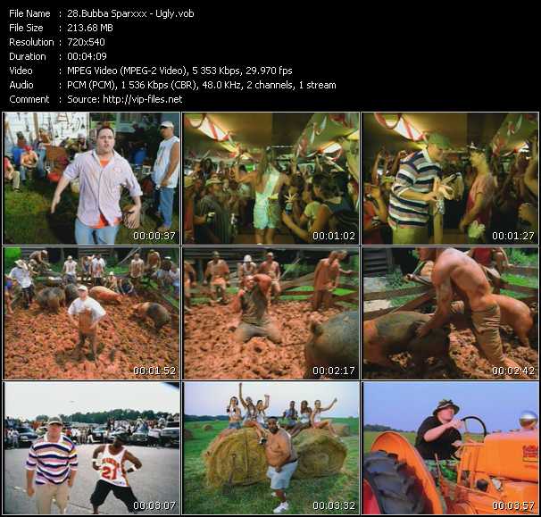 Bubba Sparxxx video ”Ugly” from dvd ”Canada Hot Video October 2001”