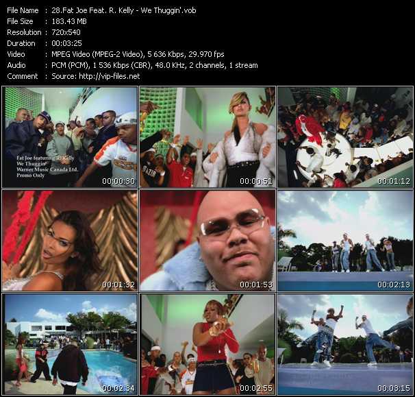 Fat Joe Feat. R. Kelly video ”We Thuggin'” from dvd ”Canada Hot Video November 2001”