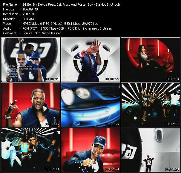 Bell Biv DeVoe Feat. Jak Frost And Poster Boy video ”Da Hot Shot” from dvd ”Canada Hot Video December 2001”
