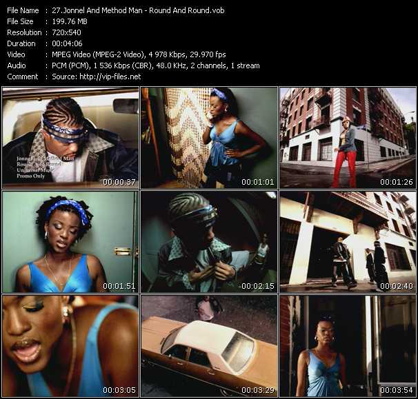 Jonnel And Method Man video ”Round And Round” from dvd ”Canada Hot Video December 2001”