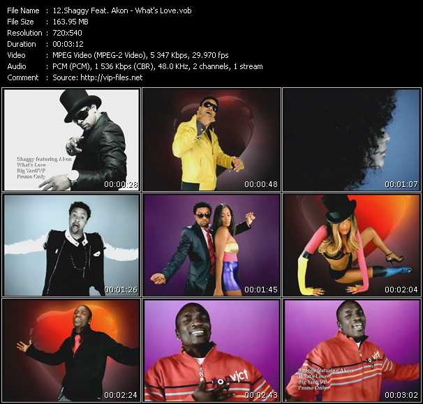 Shaggy Feat. Akon video ”What's Love” from dvd ”Express Video March 2008 Week 2”