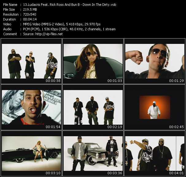 Ludacris Feat. Rick Ross And Bun B video ”Down In The Dirty” from dvd ”Express Video March 2008 Week 3”