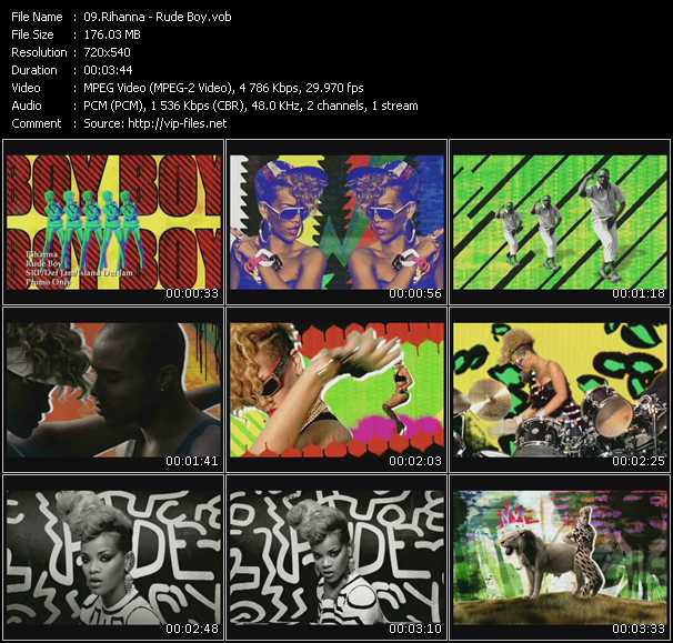 Rihanna video ”Rude Boy” from dvd ”Express Video March 2010 Week 2”