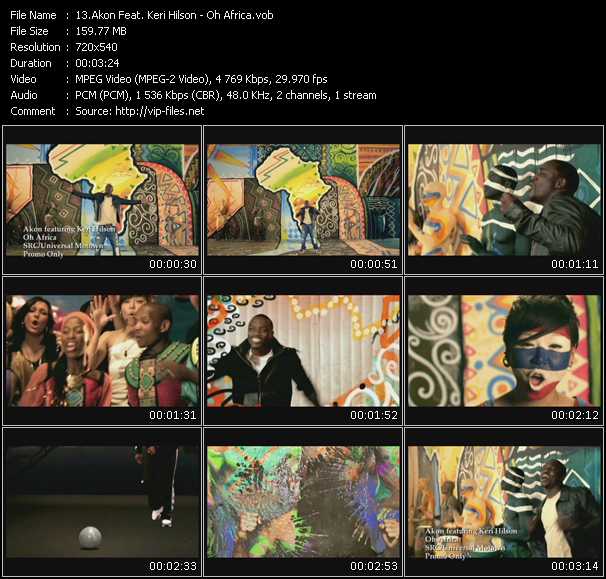 Akon Feat. Keri Hilson video ”Oh Africa” from dvd ”Express Video March 2010 Week 2”