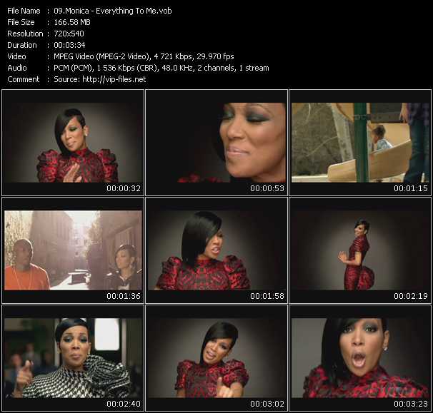 Monica video ”Everything To Me” from dvd ”Express Video March 2010 Week 3”