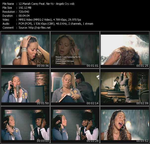 Mariah Carey Feat. Ne-Yo video ”Angels Cry” from dvd ”Express Video March 2010 Week 3”