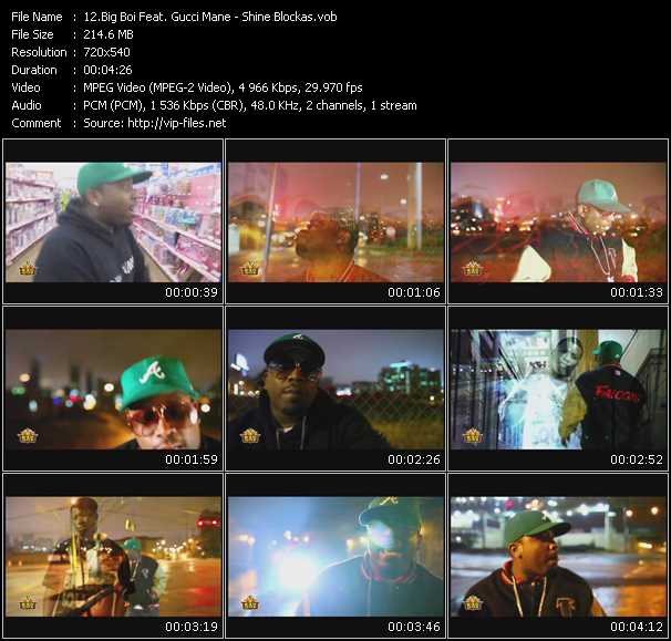 Big Boi Feat. Gucci Mane video ”Shine Blockas” from dvd ”Express Video March 2010 Week 4”