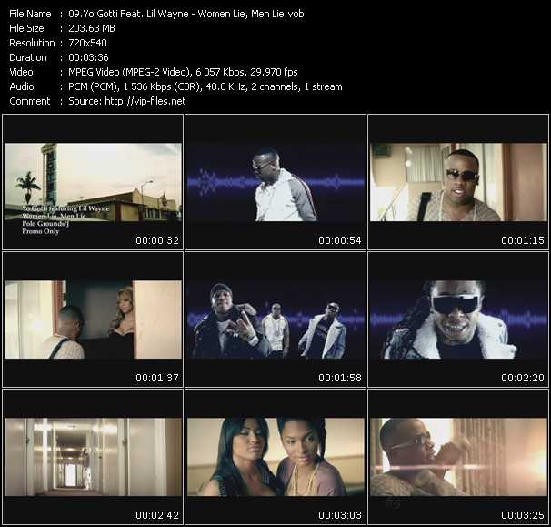 Yo Gotti Feat. Lil' Wayne video ”Women Lie, Men Lie” from dvd ”Express Video April 2010 Week 3”