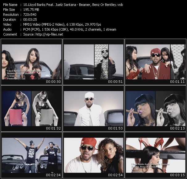 Lloyd Banks Feat. Juelz Santana video ”Beamer, Benz Or Bentley” from dvd ”Express Video April 2010 Week 3”