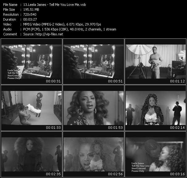 Leela James video ”Tell Me You Love Me” from dvd ”Express Video April 2010 Week 3”