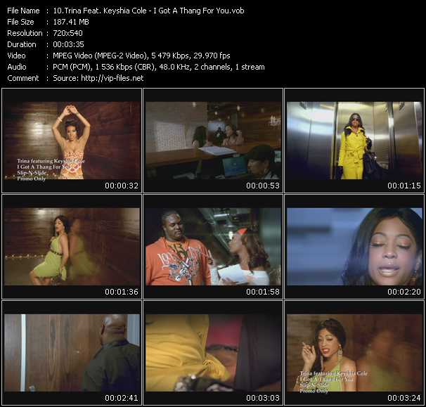 Trina Feat. Keyshia Cole video ”I Got A Thang For You” from dvd ”Express Video May 2008 Week 1”