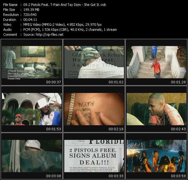 2 Pistols Feat. T-Pain And Tay Dizm video ”She Got It” from dvd ”Express Video May 2008 Week 2”